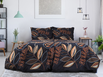 B.E.S. - Petrovice, s.r.o. Bavlněné flanelové povlečení české výroby - Noční listí