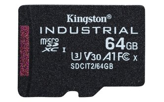 Kingston MicroSDXC karta 64GB microSDXC Industrial C10 A1 pSLC Card Single Pack