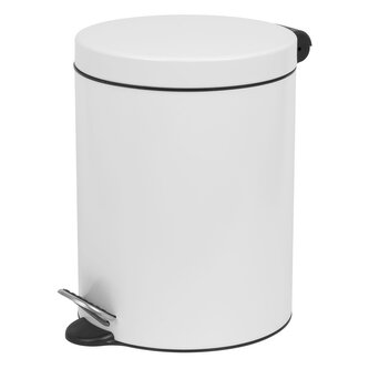 Pedálový odpadkový koš Soft - Close Freedom Fresh 5 l, lakovaná ocel, bílá