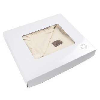 Mušelínová prikrývka SOFTELLO - smotanová s volánikom