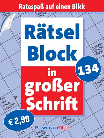Rätselblock in großer Schrift 134 (5 Exemplare à 2,99 EUR)