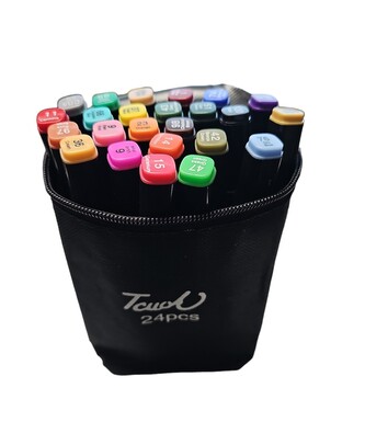 Leventi Sada oboustranných lihových fixů Touch 24 ks