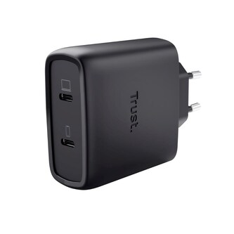 TRUST GaN Nabíječka MAXO 65W 2-Port, USB-C, černá