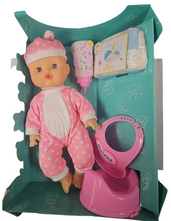 Leventi Miminko panenka - pije čůrá zpívá s příslušenstvím