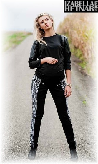 Be MaaMaa Těhotenské kalhoty XENIE  - černé, vel. L Be MaaMaa Těhotenské kalhoty XENIE  - černé, vel. L