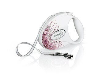 Flexi Vodítko Glam Splash M pásek 5m Pink Flexi Vodítko Glam Splash M pásek 5m Pink