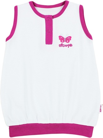 Nicol Tunička  kr.r. - KOLEČKA, bílá, vel. 80; 80 (9-12m)