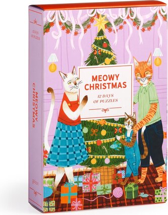 GALISON Puzzle Adventní kalendář Kočičí Vánoce 12x42 dílků