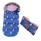 Dětský fusak maxi PREMIUM Liška, granátový, 110x50cm + rukávník zdarma; granát