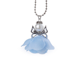 Anděl pro štěstí, v krabičce - 1 ks - 6 modrá světlá