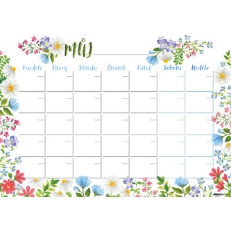 Baloušek Tisk - Měsíční plánovač - A4 - Luční