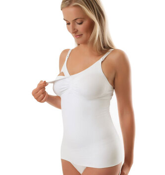 Kojící komfortní košilka bílá, vel. L Kojící komfortní košilka bílá, vel. L