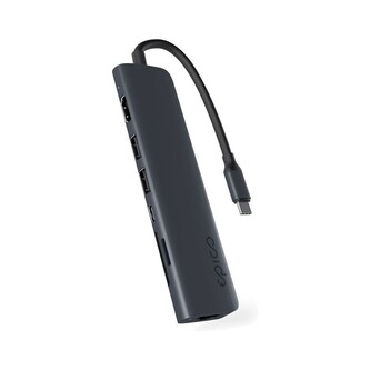 Epico 7v1 hliníkový hub 8K s USB-C temně inkoustový