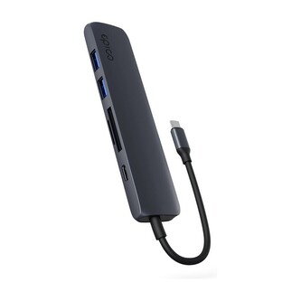 Epico 6v1 hliníkový hub 8K s USB-C hvězdně temně inkoustový Epico 6v1 hliníkový hub 8K s USB-C hvězdně temně inkoustový