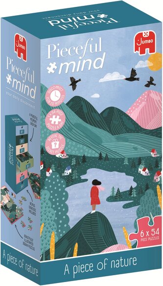 JUMBO Puzzle Pieceful mind: Kousek přírody 6x54 dílků