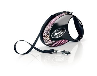 Flexi Vodítko Glam Composition M pásek 5m Onyx Black