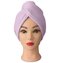 Turban na vlasy vafle, světle fialový