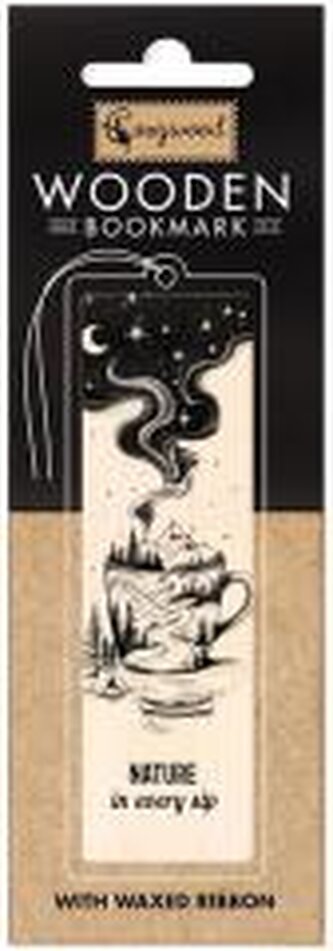 Zakładka drewniana Kubek podróże