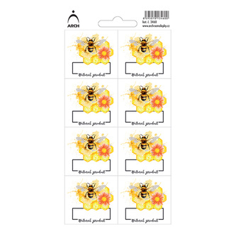 Jablka "Natural product" - 8 voděodolných etiket