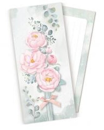 Koperta upominkowa POP UP Różowe piwonie