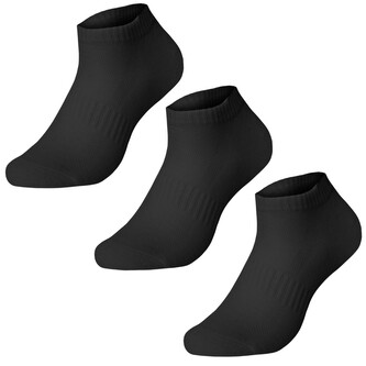 3PACK ponožky Benysøn kotníkové černé (B-6101) L