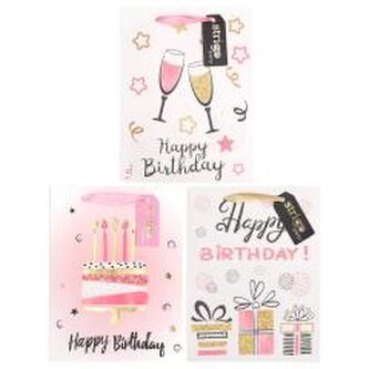 Torba prezentowa Party 18x23x10cm mix STRIGO Torba prezentowa Party 18x23x10cm mix STRIGO
