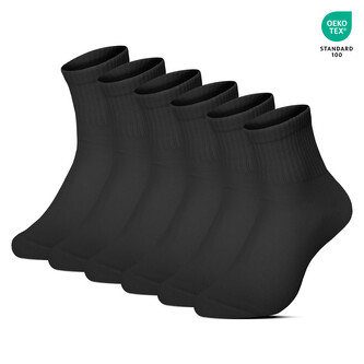 3PACK ponožky Benysøn kotníkové černé (B-6151) L