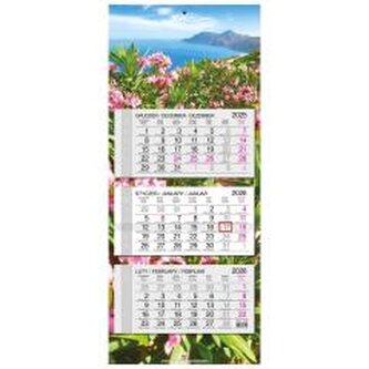 Kalendarz 2026 trójdzielny główka płaska Grecja