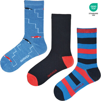 3PACK dětské ponožky Benysøn vícebarevné (SK-401) 23/26