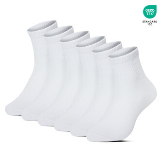 3PACK ponožky Benysøn kotníkové bílé (B-6152) S