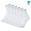3PACK ponožky Benysøn kotníkové bílé (B-6152) S