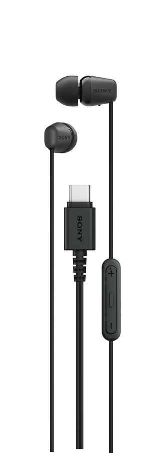 Sony MDR-EX15C - Sluchátka do uší - černá,  USB-C