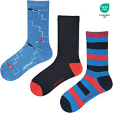 3PACK dětské ponožky Benysøn vícebarevné (SK-401) 27/30