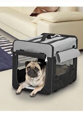 Flamingo Přepravka pro psy Smart Top Plus  černo-šedá 94x56x71cm