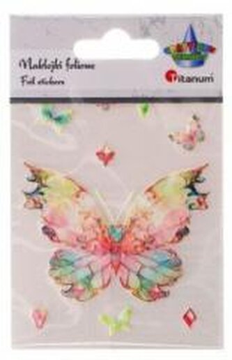 Naklejki foliowe motyl 74x55mm 9szt