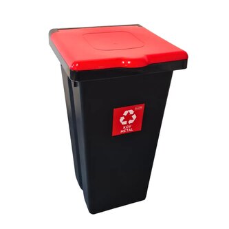 Odpadkový koš na tříděný odpad Flap Bin černý 75 l, zelený - sklo Odpadkový koš na tříděný odpad Flap Bin černý 75 l, zelený - sklo