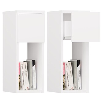 Noční stolek Galax 1S 20 cm bílý