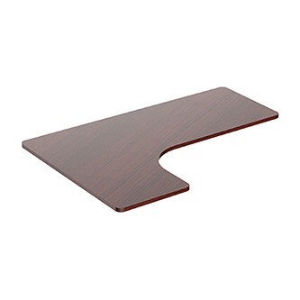 Powerton ERGO EDGE TOP Deska stolu rohová 160x110-60x2,5 cm, ořech