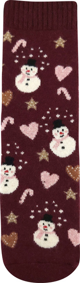 ponožky Emily vínová 39-42 (26-28) 1 pár