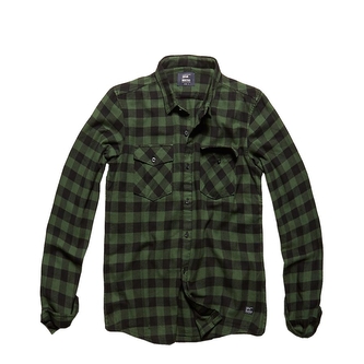 Košile Vintage Industries Harley - zelená, L