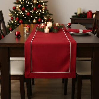 Dekorační ubrus - běhoun na stůl EDGAR červený 40x200 cm Mybesthome