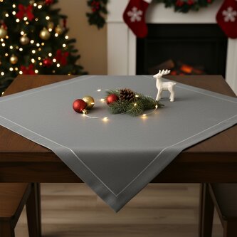 Dekorační ubrus na stůl EDGAR 85x85 cm šedá Mybesthome