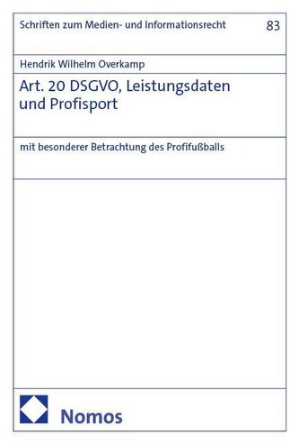 Art. 20 DSGVO, Leistungsdaten und Profisport