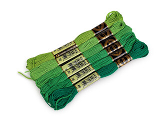 Příze vyšívací typ mouline AIRO sada odstínů 6 ks/8 m - 6 ks - 7 zelená Příze vyšívací typ mouline AIRO sada odstínů 6 ks/8 m - 6 ks - 7 zelená