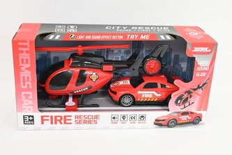 Helikopter+auto straż pożarna św/dźw 013497 00893