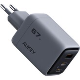 AUKEY PA-C3 Comet Mix 3 PD GaN nabíječka (67W) šedá