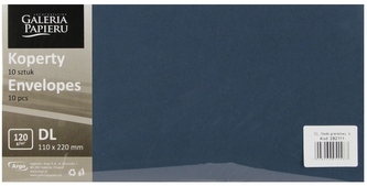Koperta DL NK granatowa gładka op10szt GALERIA PAPIERU 282111 GAL