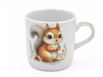 Hrnek dětský porcelán 230ml  VEVERKA