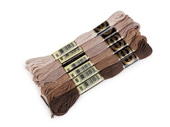 Příze vyšívací typ mouline AIRO sada odstínů 6 ks/8 m - 6 ks - 9 béžová Příze vyšívací typ mouline AIRO sada odstínů 6 ks/8 m - 6 ks - 9 béžová