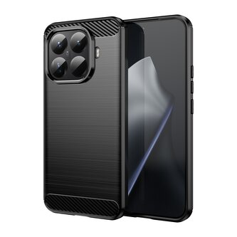 Pouzdro Carbon Xiaomi 15T Pro 5G - černé Pouzdro Carbon Xiaomi 15T Pro 5G - černé